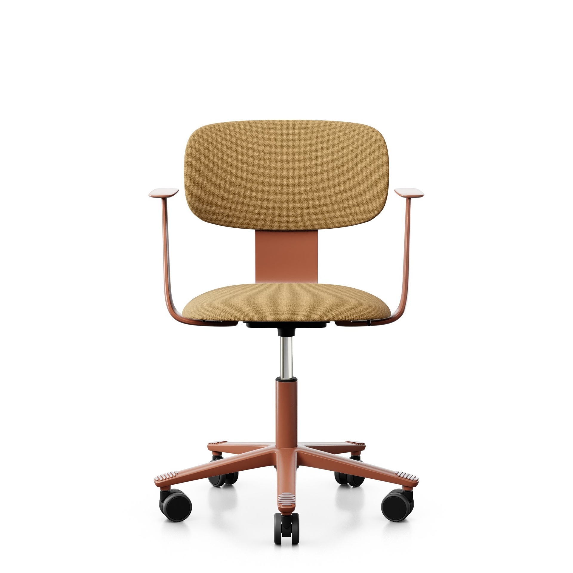 Sedia girevole da ufficio HAG Tion 2160 con braccioli fissi, Giallo, Nuovo, Sedia ergonomica - ideale per un lavoro flessibile