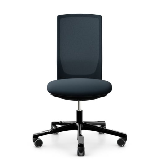 Bürodrehstuhl HAG Futu Mesh 1100-S (Dunkelblau, Neu, ohne Armlehnen)