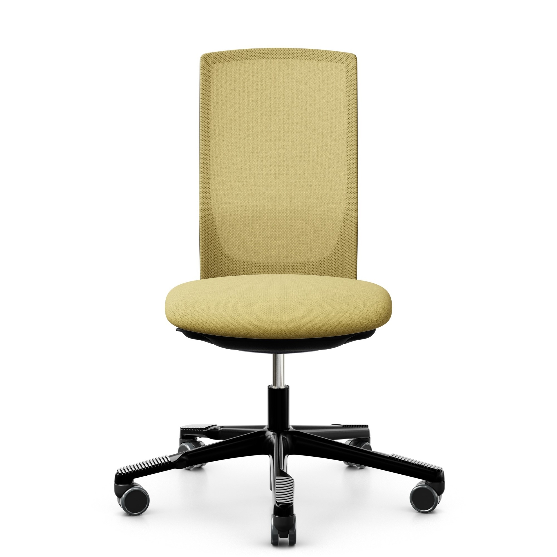 Bürodrehstuhl HAG Futu Mesh 1100-S ohne Armlehnen, Gelb, Neu, Ergonomischer Stuhl - ideal für flexibles Arbeiten
