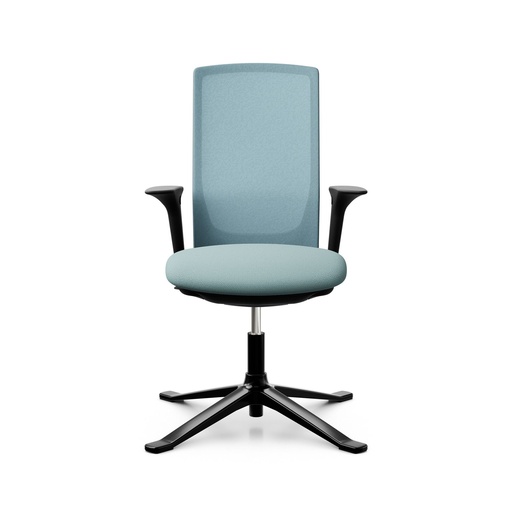 Konferenzstuhl HAG Futu Mesh Communication 1102-S (Neu, Blau, mit 2D Armlehnen)