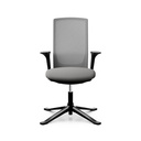 Konferenzstuhl HAG Futu Mesh Communication 1102-S (Neu, Grau, mit 2D Armlehnen)
