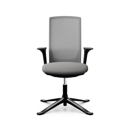 Konferenzstuhl HAG Futu Mesh Communication 1102-S (Neu, Grau, mit 2D Armlehnen)
