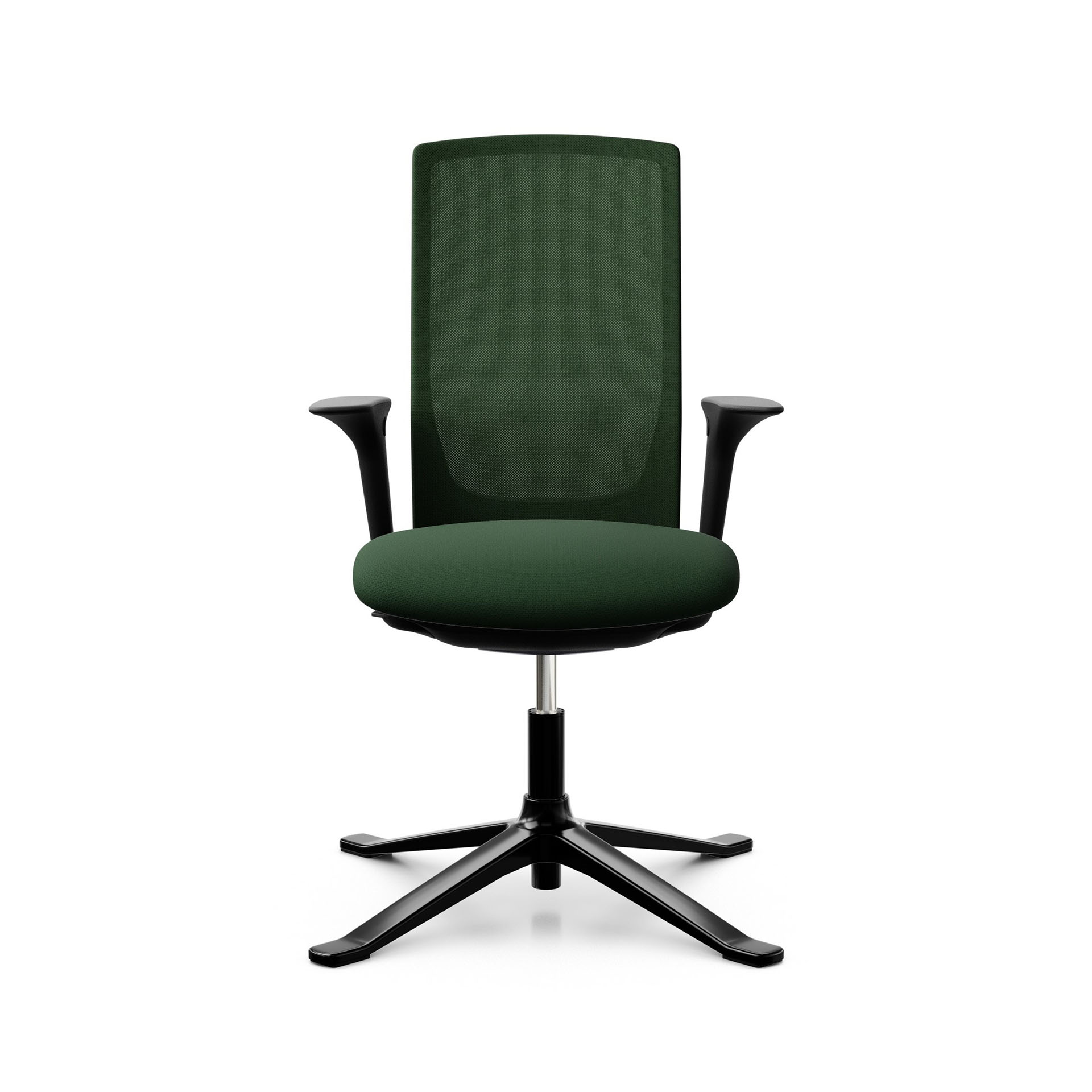 Image of Konferenzstuhl HAG Futu Mesh Communication 1102-S mit 2D Armlehnen, Grün, Neu - Ergonomisch & Höhenverstellbar