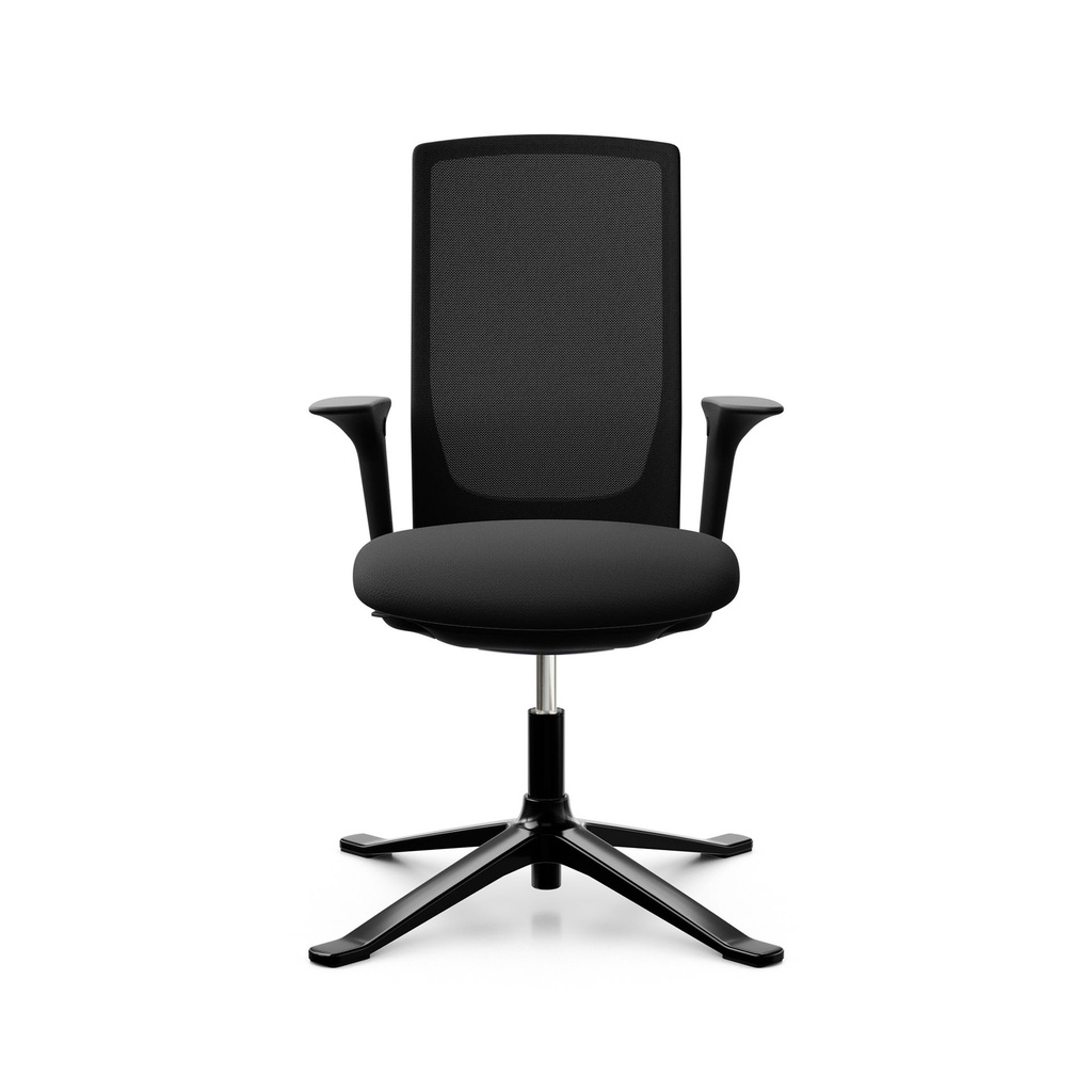 Konferenzstuhl HAG Futu Mesh Communication 1102-S (Neu, Schwarz, mit 2D Armlehnen)