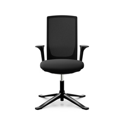 Konferenzstuhl HAG Futu Mesh Communication 1102-S (Neu, Schwarz, mit 2D Armlehnen)