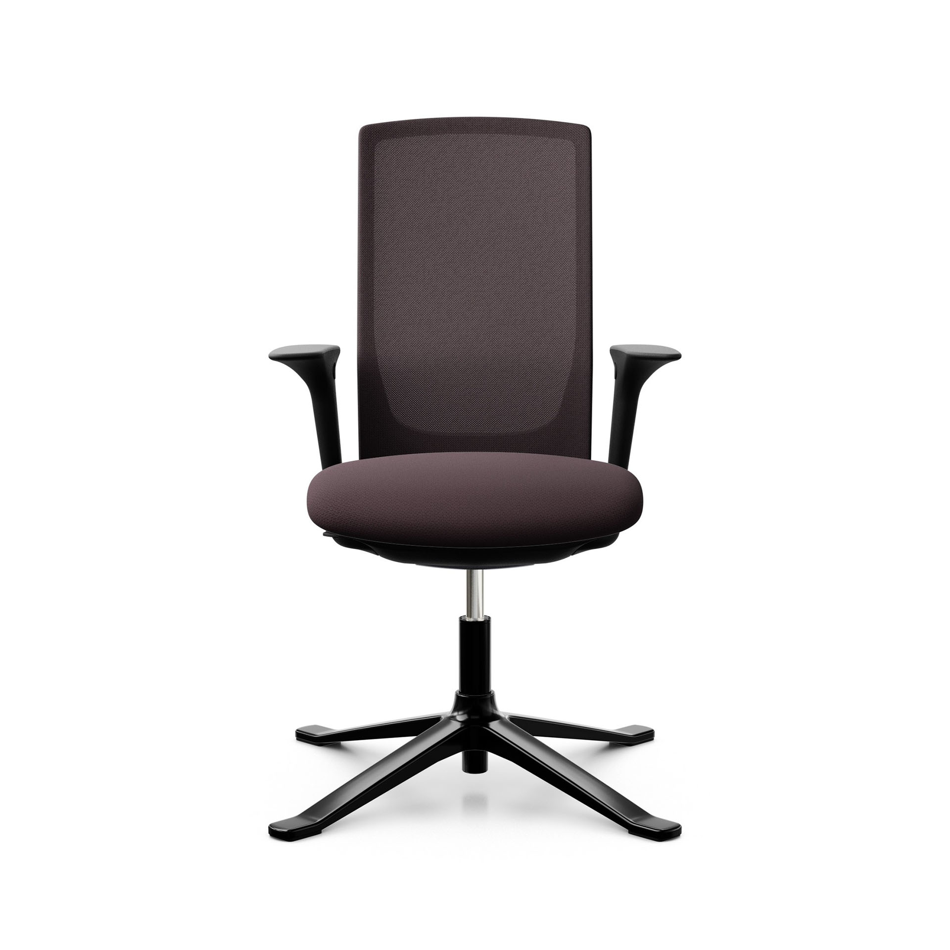 Conference chair HAG Futu Mesh Communication 1102-S with 2D armrests, Purple, New - Ergonomic & height-adjustable