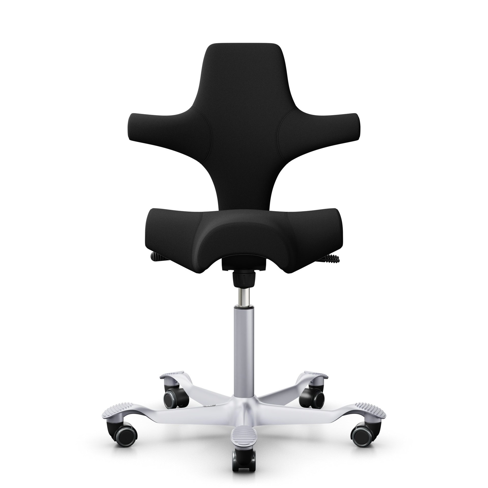 Ergonomischer Bürostuhl HAG Capisco 8106  ohne Armlehnen, Schwarz/Silbergrau, Neu, Ergonomischer Stuhl - ideal für flexibles Arbeiten