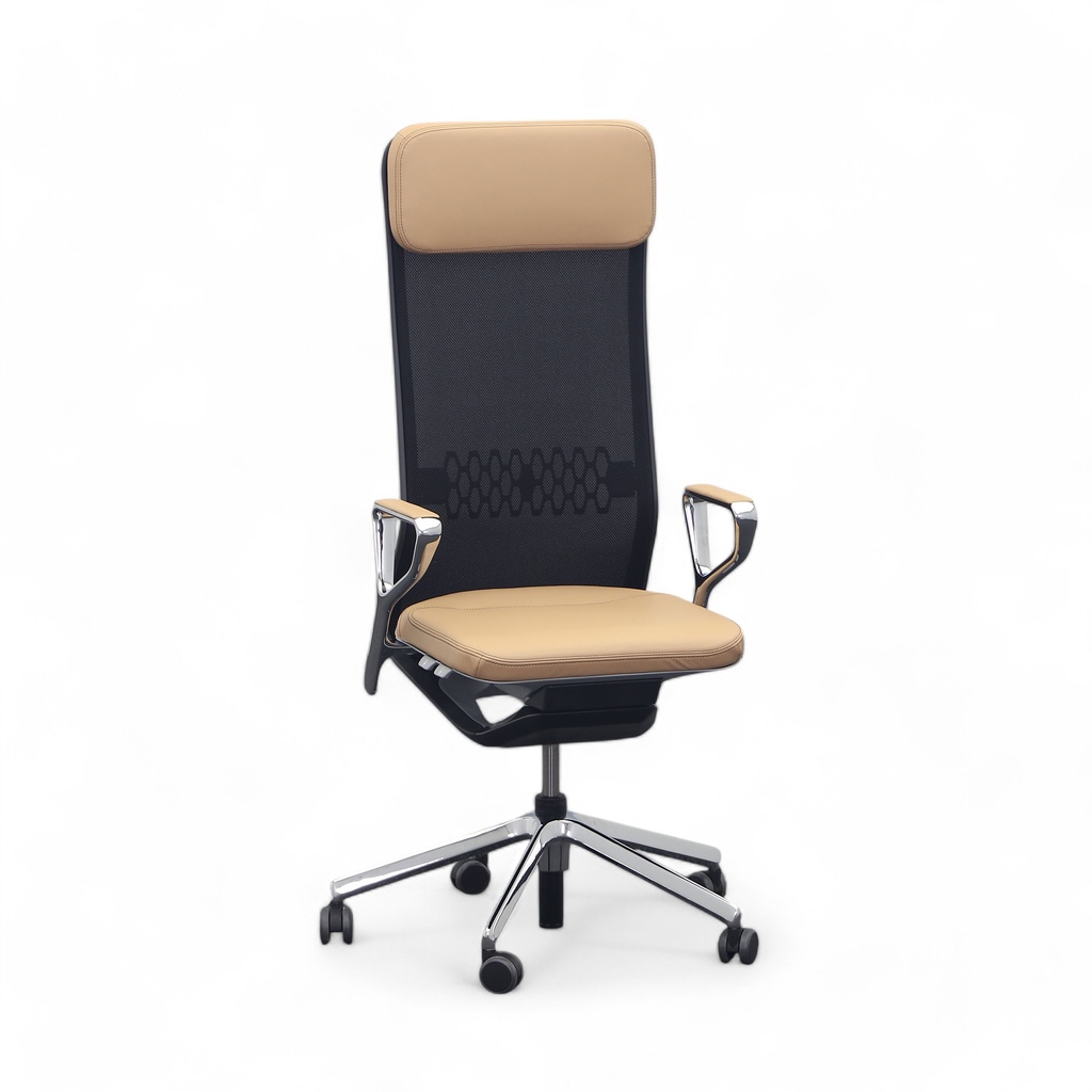 Executive chair SitagTeam Highback Mesh swissmade (Beige, New)