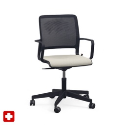 Conference chair Sitag SitagXilium Mesh (Beige, New, with fixed armrests)