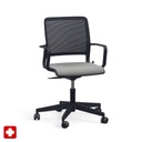 Conference chair Sitag SitagXilium Mesh (Gray, New, with fixed armrests)