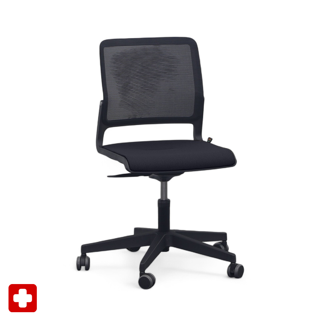 Conference chair Sitag SitagXilium Mesh (Black, New, without armrests)