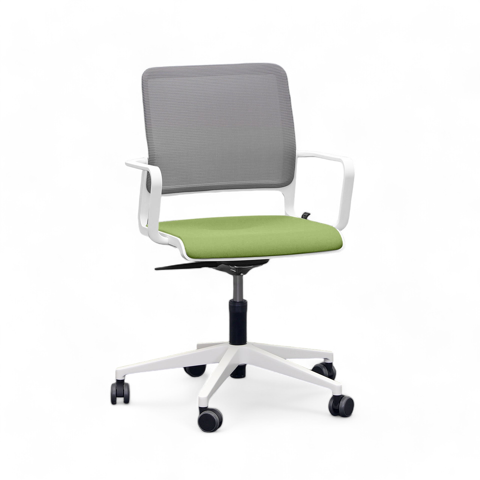 Konferenzstuhl Sitag SitagXilium Mesh mit Fixarmlehnen, Grün, Neu - Ergonomisch & Höhenverstellbar