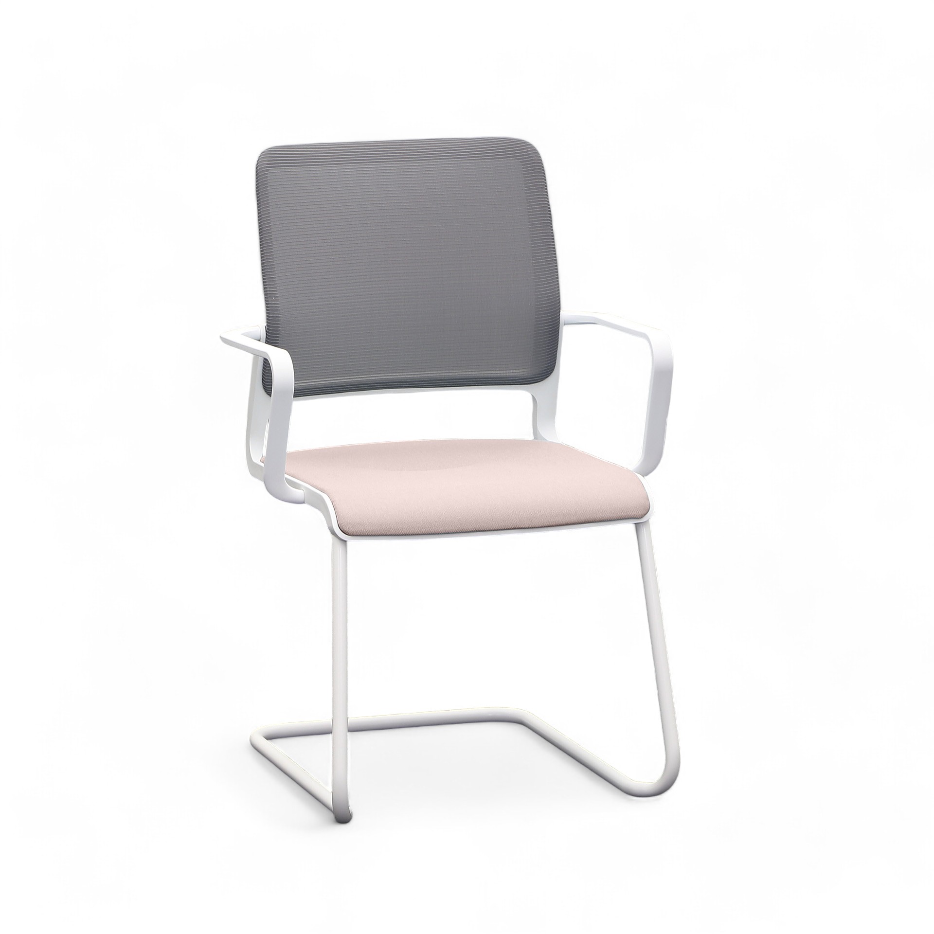 Cantilever Sitag SitagXilium Pink with fixed armrests, Free swinging, New - Perfect for visitors and guests