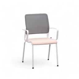 4-Fuss Stühle Sitag SitagXilium Mesh (Neu, Rosa, mit Fixarmlehnen)