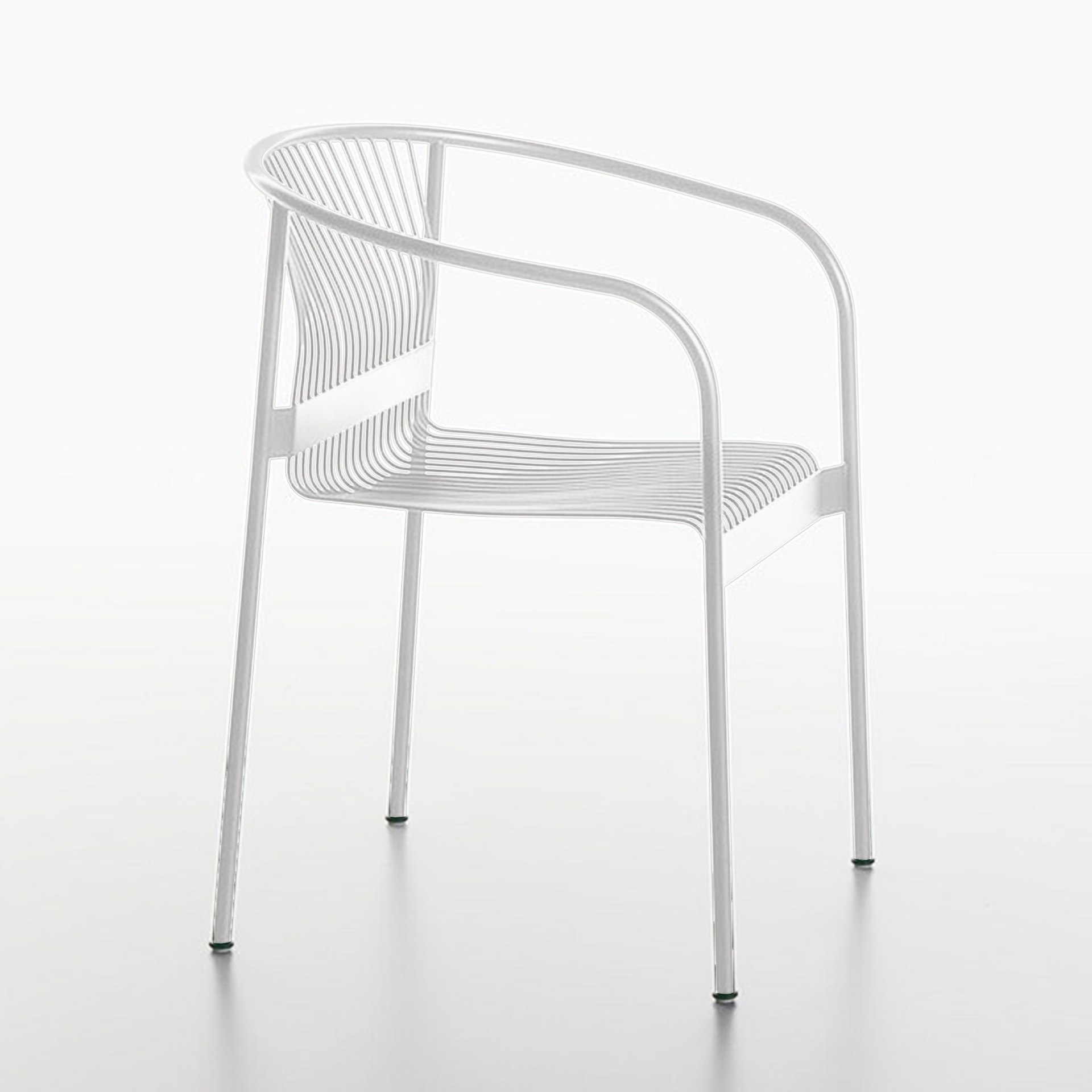 Image of Outdoorstühle Plank Velit Weiss mit Fixarmlehnen, Neu – Perfekt für Büro und Empfang