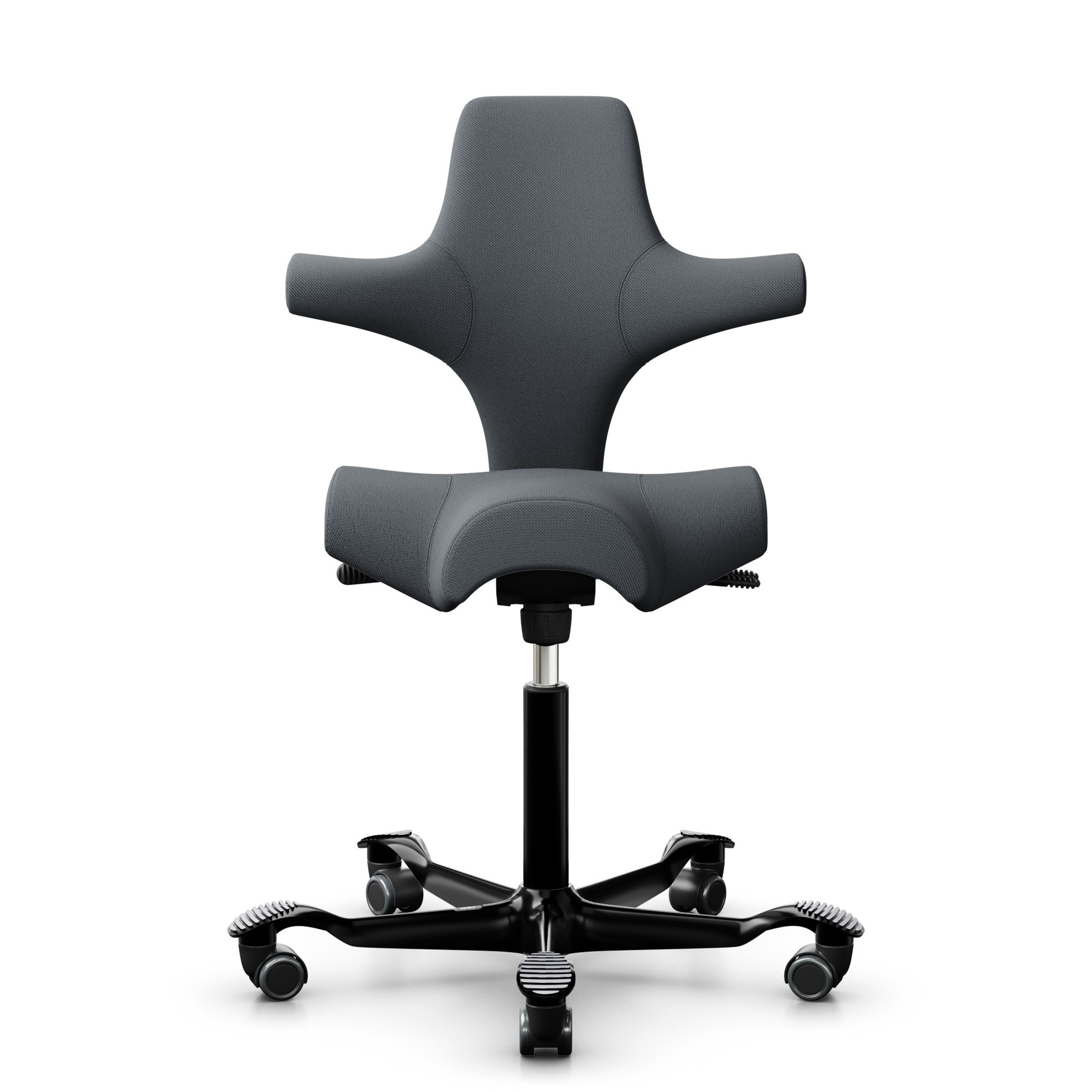 Image of Sattelstuhl HAG Capisco 8106 ohne Armlehnen, Grau/Schwarz, Neu, Ergonomischer Stuhl - ideal für flexibles Arbeiten