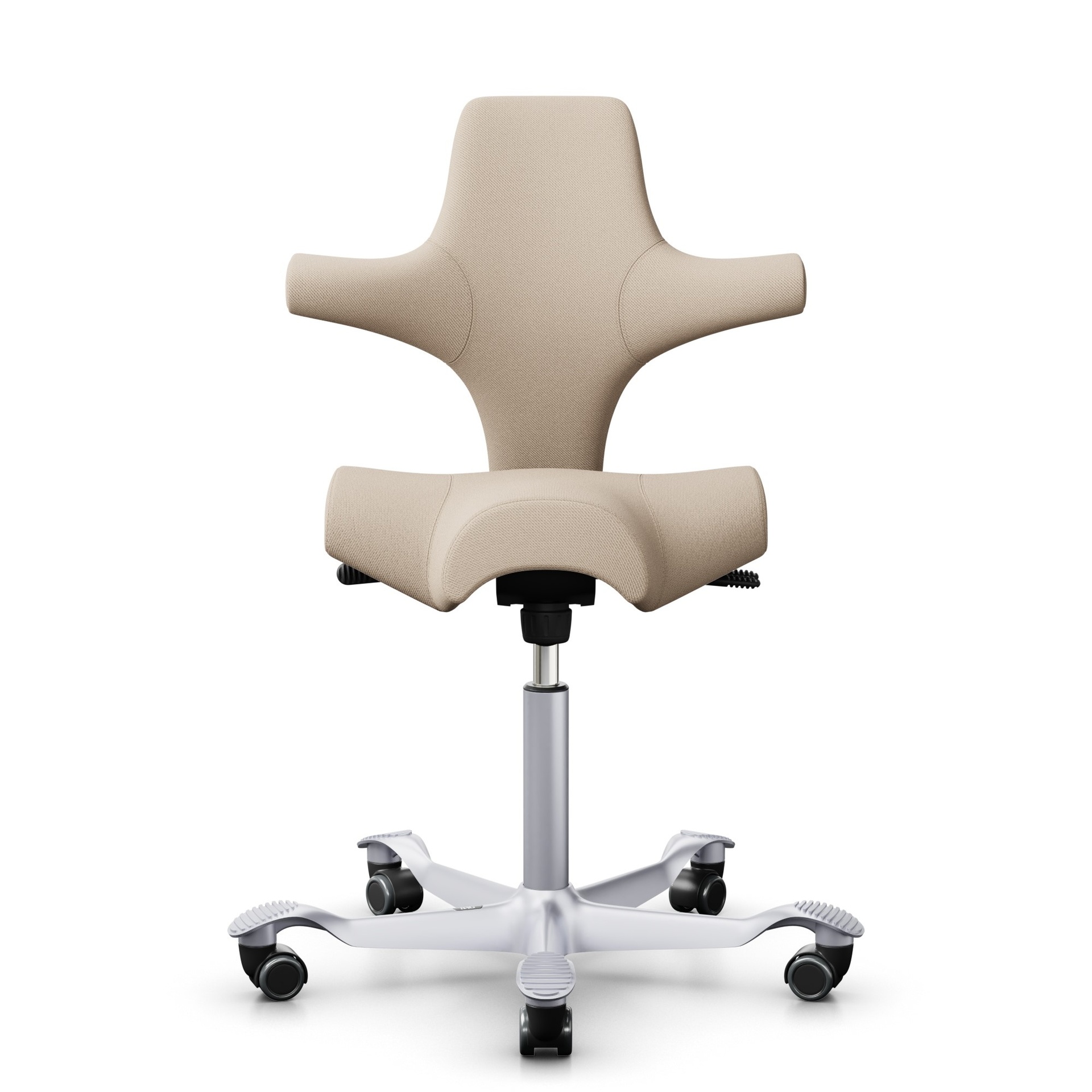 Image of Sattelstuhl HAG Capisco 8106 ohne Armlehnen, Beige/Silbergrau, Neu, Ergonomischer Stuhl - ideal für flexibles Arbeiten