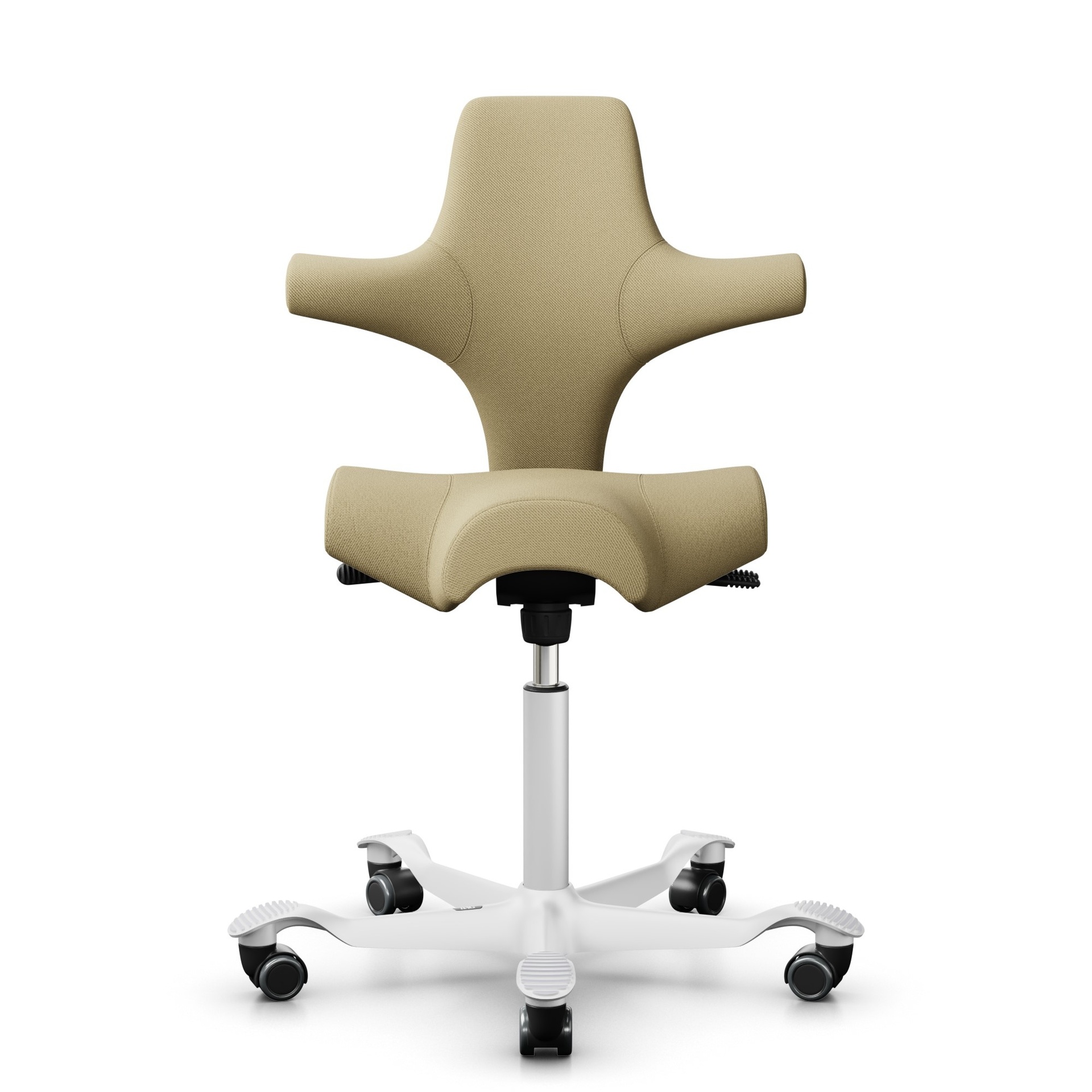 Image of Sattelstuhl HAG Capisco 8106 ohne Armlehnen, Gelb/Weiss, Neu, Ergonomischer Stuhl - ideal für flexibles Arbeiten