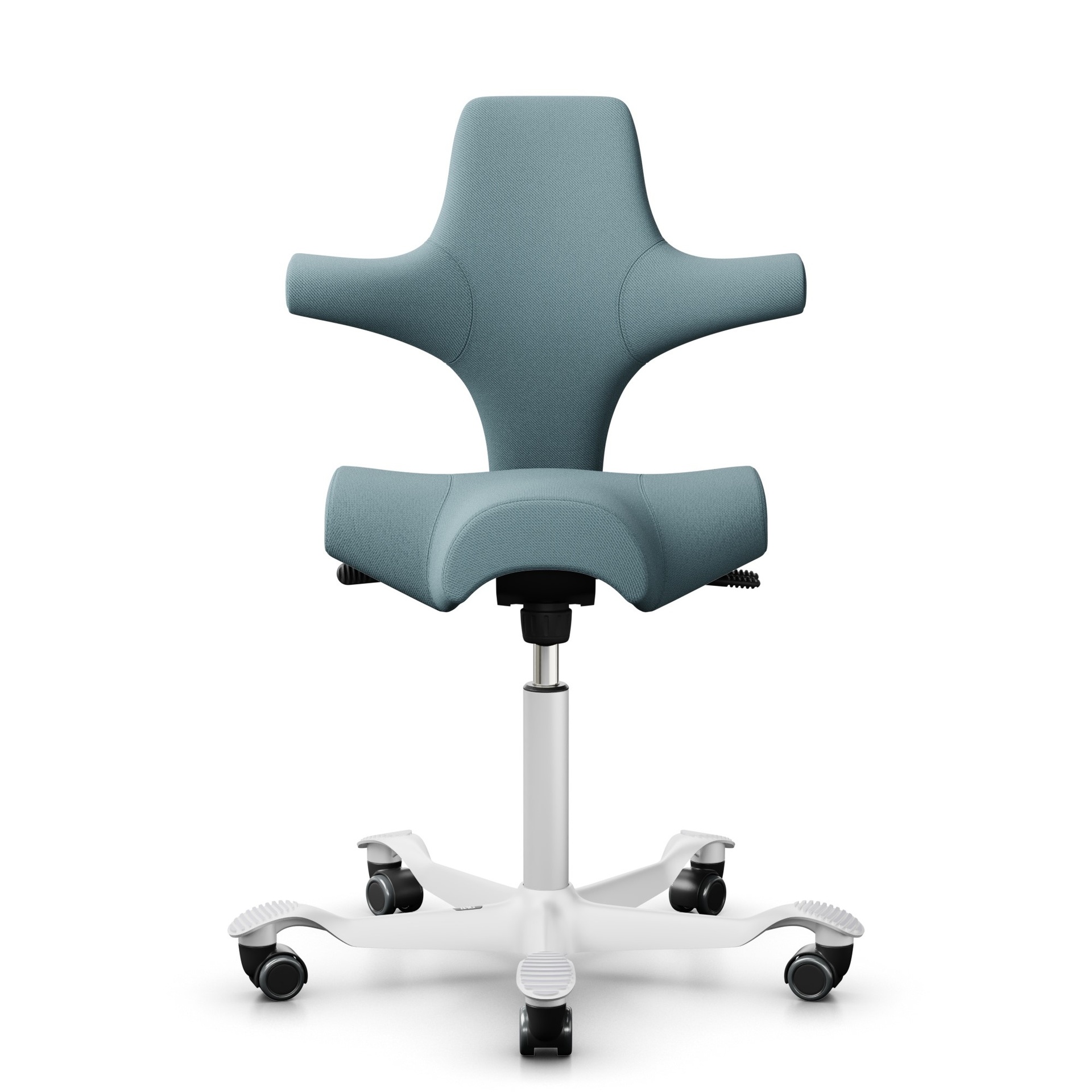 Image of Sattelstuhl HAG Capisco 8106 ohne Armlehnen, Hellblau/Weiss, Neu, Ergonomischer Stuhl - ideal für flexibles Arbeiten