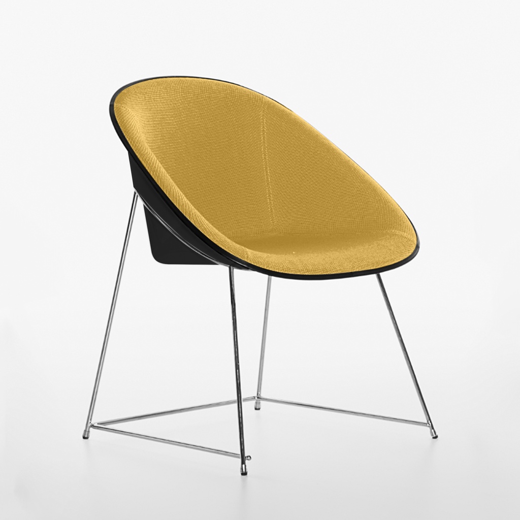 Konferenzstühle Plank Cup (Neu, Gelb, Schwarz)