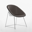 Conference chairs Plank Cup (New, Dark brown, White)