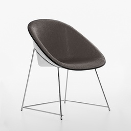 Conference chairs Plank Cup (New, Dark brown, White)