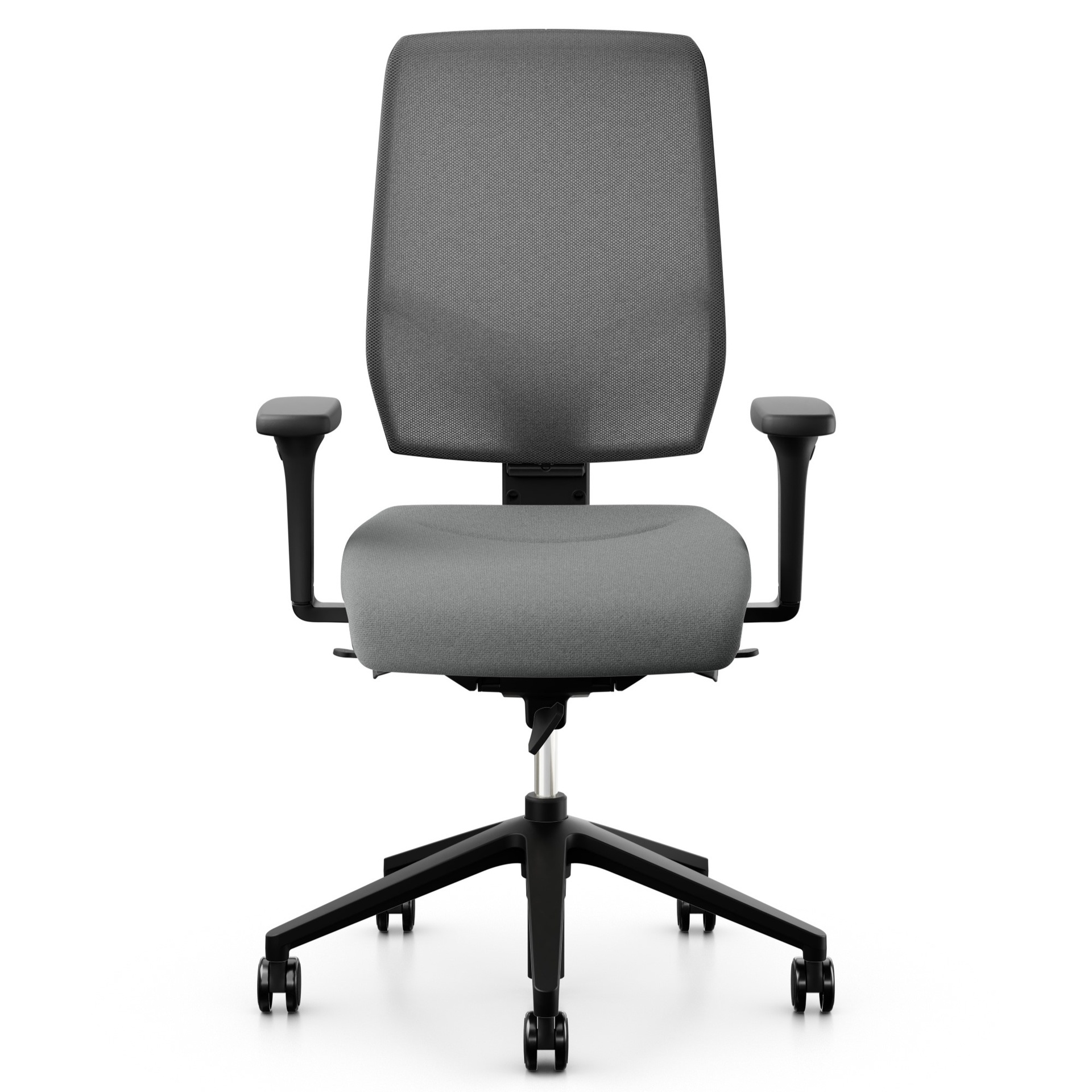 Office swivel chair Giroflex 68-3519 with 4D armrests, Gray/Black, New, Ergonomic chair - ideal for flexible working