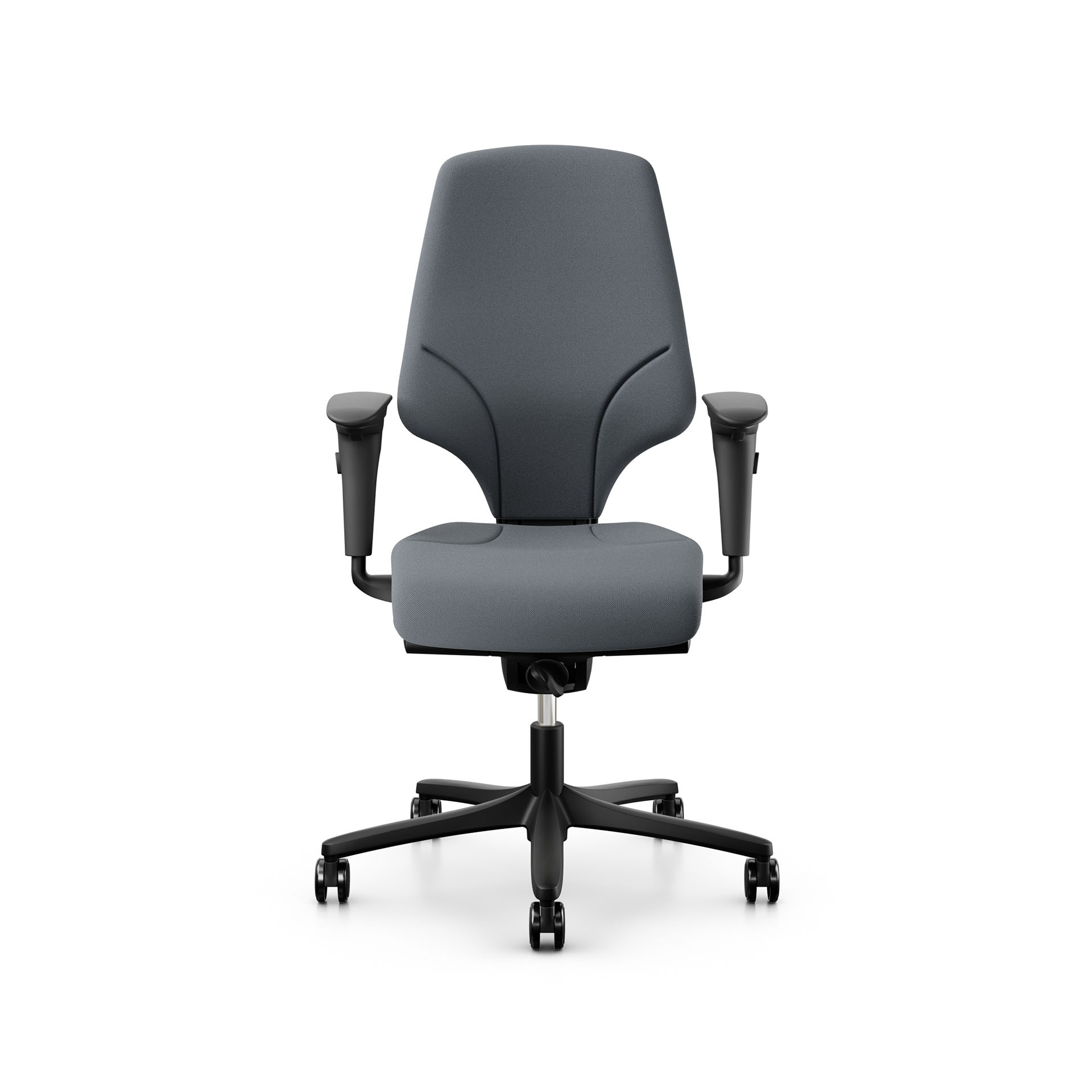 Sedia girevole Giroflex 64-3578 con braccioli 4D, Grigio/Nero, Nuovo, Sedia ergonomica - ideale per un lavoro flessibile