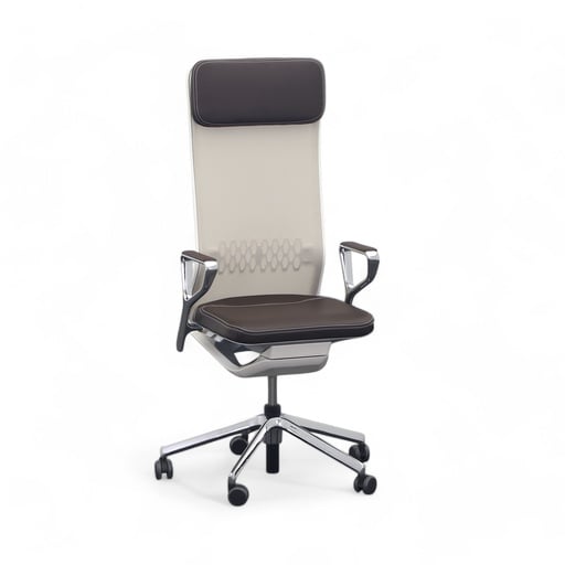 Chefsessel SitagTeam Highback Mesh swissmade (Dunkelbraun, Neu)