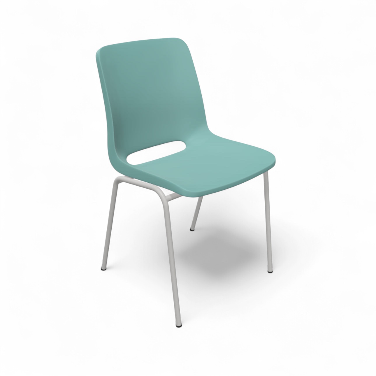 Chaise Profim Ana 4340 Vert/Gris sans accoudoirs, Nouveau - Parfait pour une assise confortable