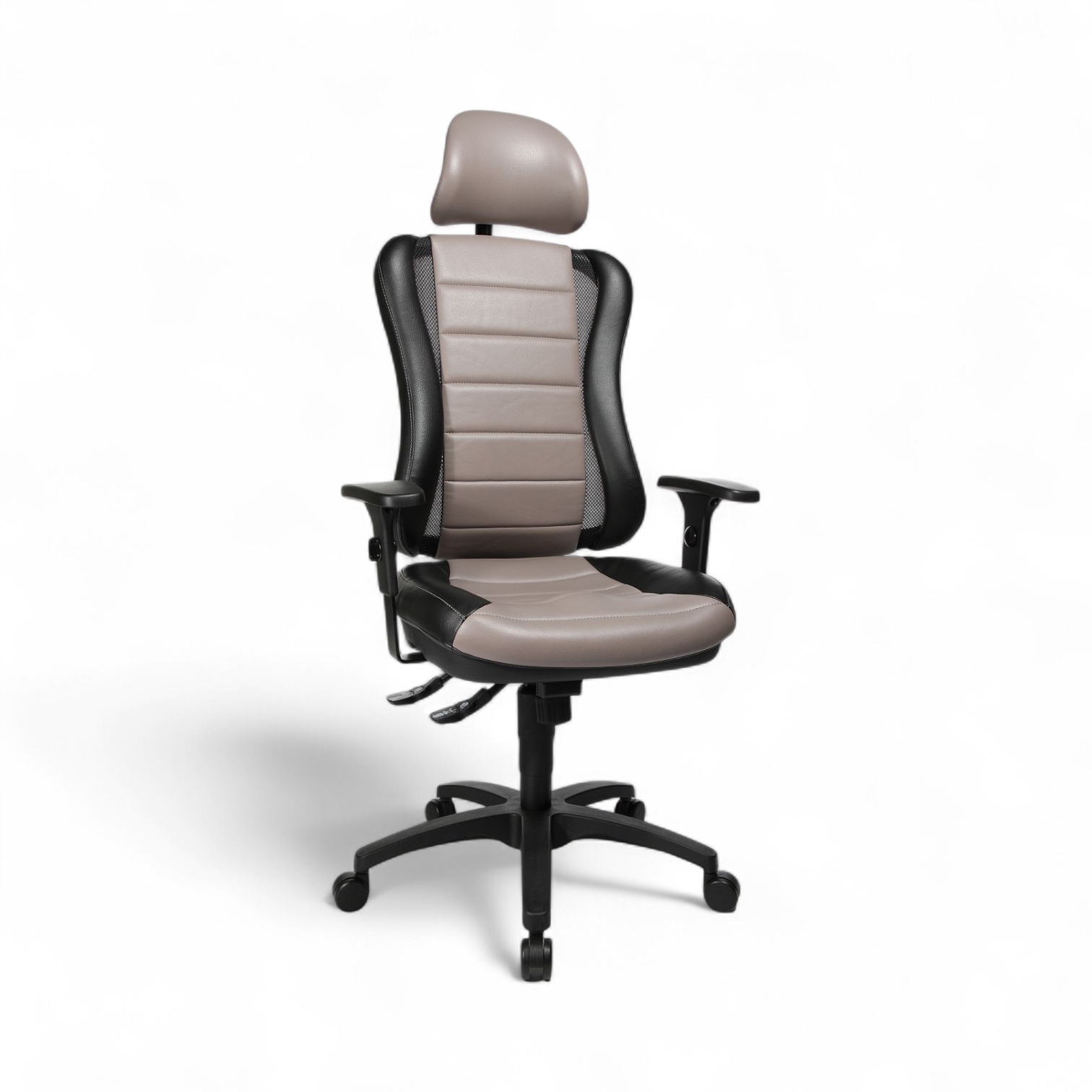 Siège de bureau Topstar Head Point RS con braccioli 1D, Grigio, Nuovo, Sedia ergonomica - ideale per un lavoro flessibile