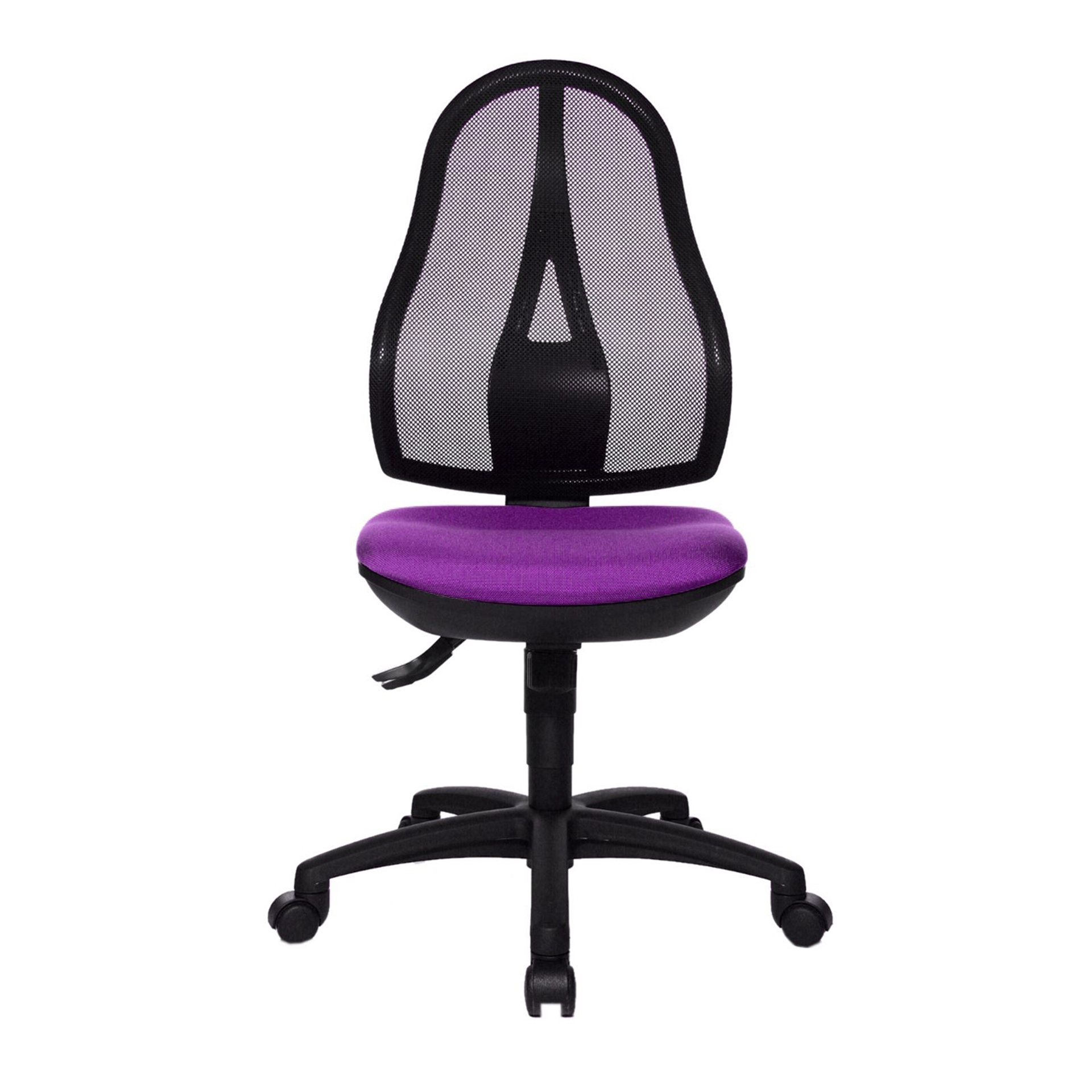 Bürodrehstuhl Topstar Open Point SY ohne Armlehnen, Violett, Neu, Ergonomischer Stuhl - ideal für flexibles Arbeiten