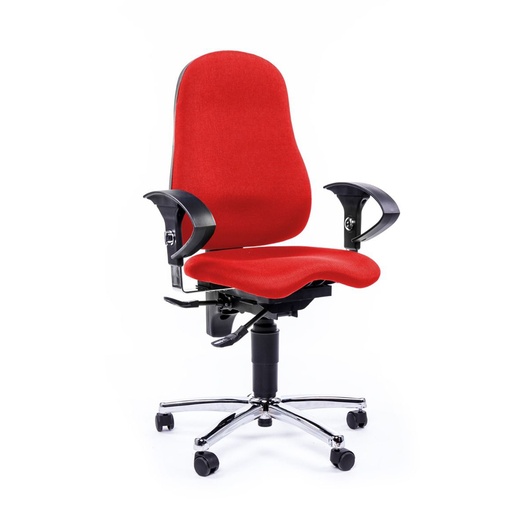 Chaise de bureau Topstar Sitness 10 (Rouge, Nouveau)