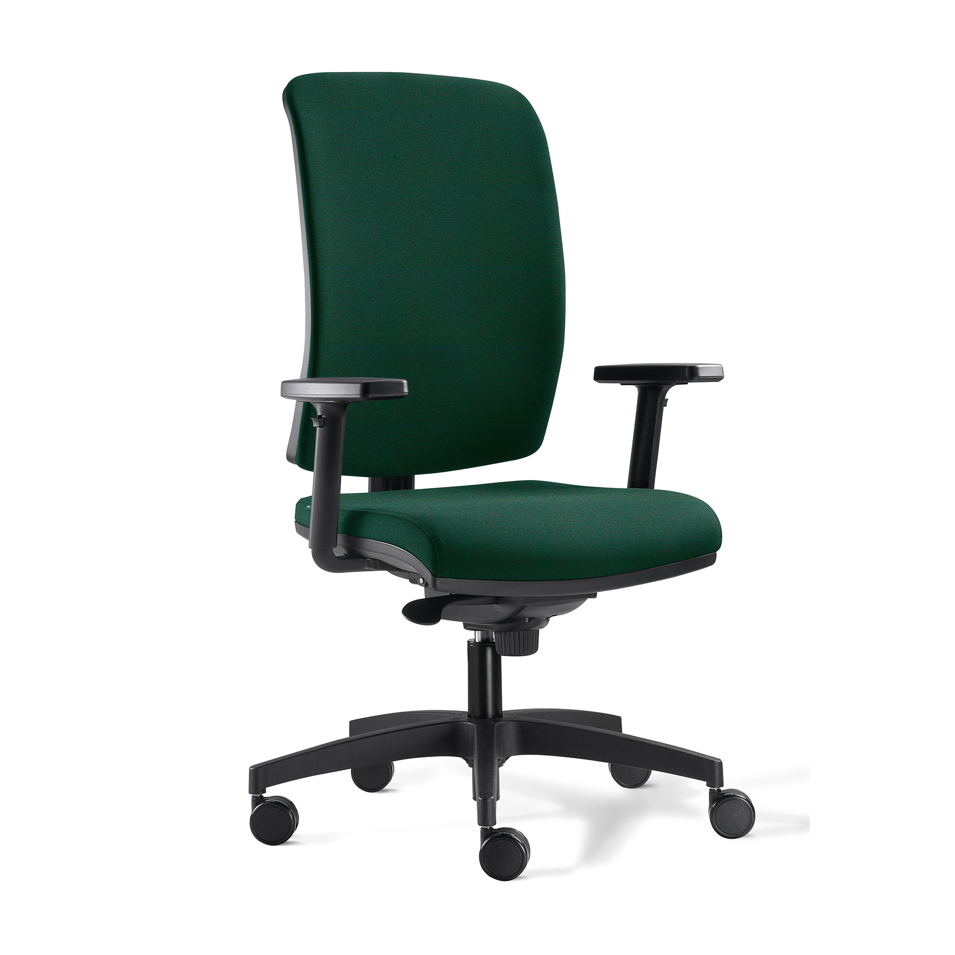 Chaise de bureau Milani Cometa avec accoudoirs 1D, Vert/Noir, Nouveau, Chaise ergonomique - idéale pour un travail flexible