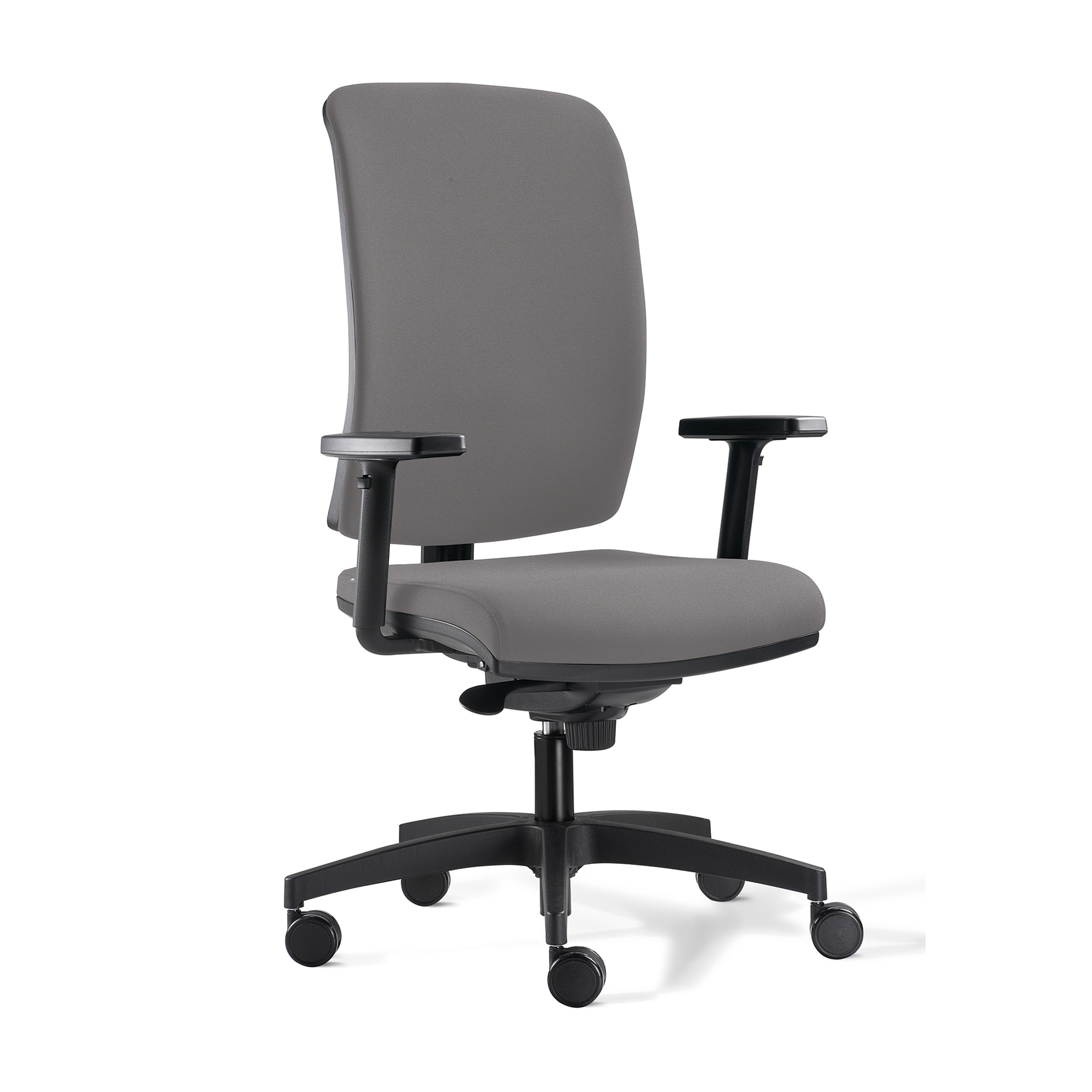 Image of Bürostuhl Milani Cometa mit 1D Armlehnen, Grau/Schwarz, Neu, Ergonomischer Stuhl - ideal für flexibles Arbeiten