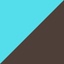 Turquoise-marron