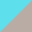 Turquoise-marron clair